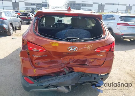 2015 Hyundai Santa Fe Sport 2.4L from USA, damaged, VIN 5XYZU3LBXFG296884